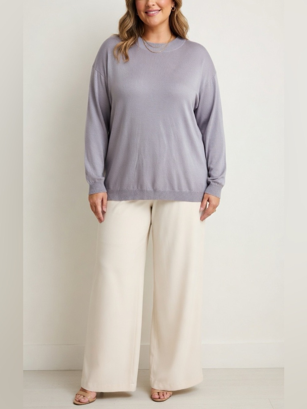 Pronto Uomo 2X Silk Blend Sweater Quiet Luxury Old Money Unisex Lagenlook Chic